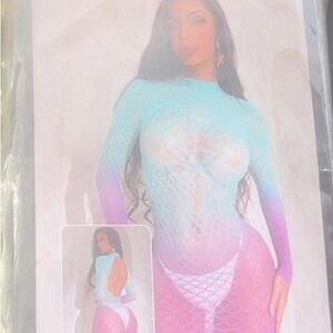 Elegant Gradient ombre Mesh Top